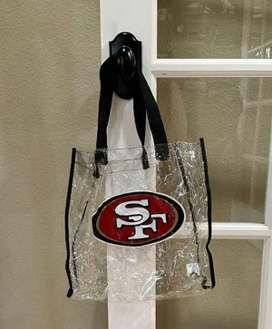 NFL SF 49ers Clear Tote Stadium Bag Security Approved thumbnail 5