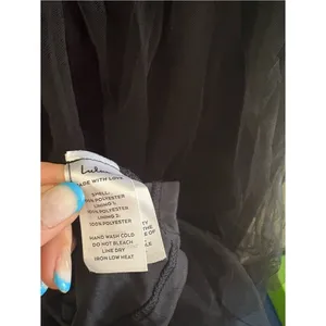 Lulus Flawless Aura Black Tulle Puff Sleeve Ruffled Midi Dress Size XL Formal thumbnail 10