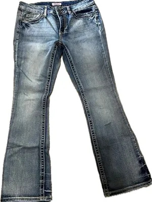 True luck ‎ Blue Flare Jeans - Wide Leg Denim thumbnail 1
