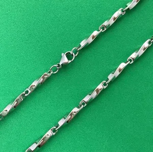 Titanium Steel Link Chain Necklace for Men Women,Unisex Punk Hip Hop Necklace thumbnail 3