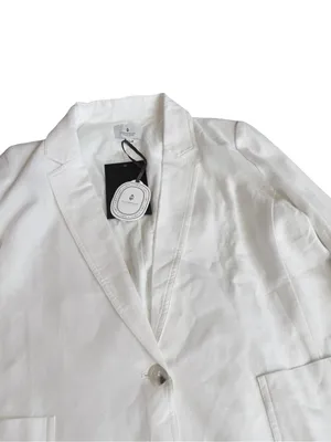 Tuckernuck Studio McGee White Linen Blend Blazer Pockets XX-Large Women's NWT thumbnail 6