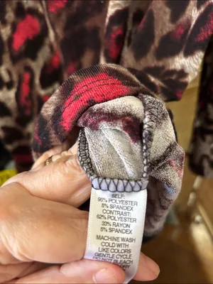 Casting Brown & Black Animal Print Long Sleeve Top Medium thumbnail 3