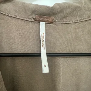 Free People | Woman's‎ Lottie Brown Short Sleeve Drawstring Utility Jumpsuit, S thumbnail 7