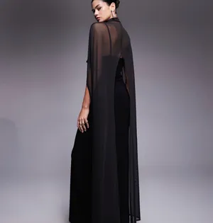 ASOS black long dress  thumbnail 2