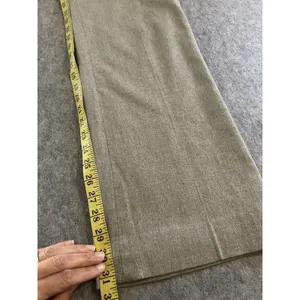 Banana Republic Martin Fit Wool Blend Wide Leg Gray Trouser Pant 8, Office thumbnail 10