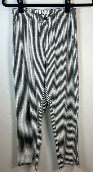Brandy Melville John Galt Tilden Pants Black White Stripe High Rise School Small thumbnail 1