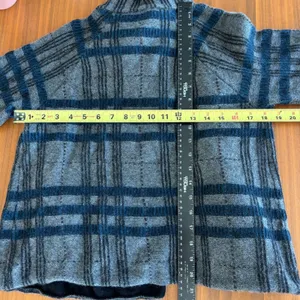 Vintage Antonio Melani Wool Cashmere Cardigan M Y2K Babydoll Twee Textured Knit thumbnail 7