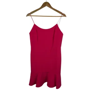 NWT Alice + Olivia Andalasia Fit & Flare Mini Dress Sz‎ 12 Watermelon Pink Party thumbnail 2
