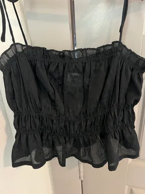 Princess Polly Sheer Crop Top thumbnail 2