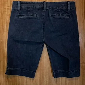 American Eagle Outfitters Men's Dark Blue Relaxed Denim Shorts thumbnail 7