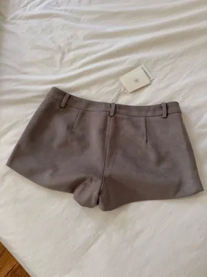 Peppermayo Suede Micro Shorts Grey thumbnail 4