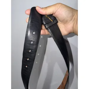 Coach Belt 8500 USA Black Leather Brass‎ Buckle 36" Classic Vintage 32 thumbnail 6