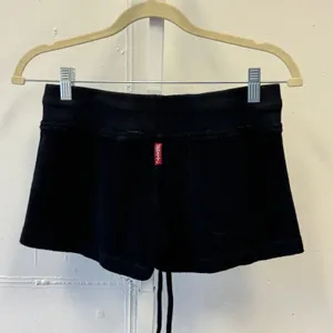 Y2K Hard Tail Forever Black French Terry Lounge Shorts Y-117B Small Made in USA thumbnail 2
