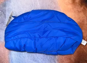 Blue Quilted Cosmetic Pouch thumbnail 1