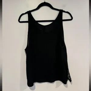 H&M Divided black split side lace‎ tank top thumbnail 4