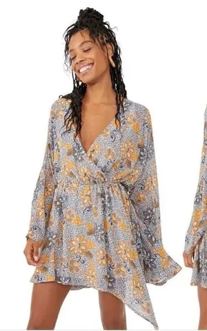 Free People Teegan Mini Dress boho size Small thumbnail 1