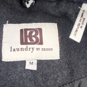 Laundry by Design Women Charcoal Gray Wool Blend Faux Fur Collar Belted Coat M thumbnail 8