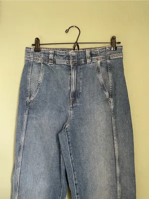 Madewell Tapered Denim Trousers Size 27 Calvert Wash Comfort Stretch High Rise thumbnail 7