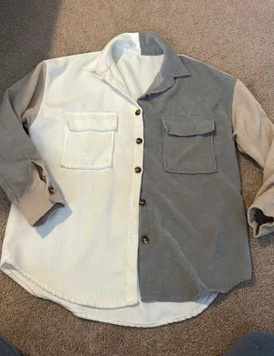 Multicolor Button Down Tan Size M thumbnail 1