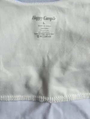 Happy Camp3r Women’s Blue Marble-Print Tank‎ Top Size L thumbnail 9