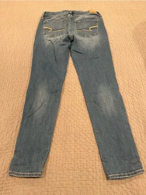 American Eagle Next Level Stretch Skinny Jeans - Blue Wash - Size 10 Long thumbnail 2