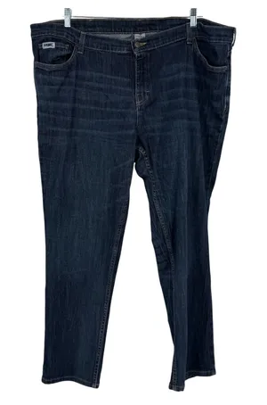 Tyndale FRMC Women's 22x34 FR Flame Resistant CAT 2 Work Jeans Dark Wash thumbnail 1