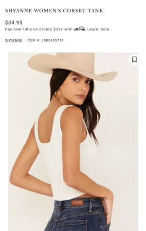 Shyanne Corset White Top thumbnail 3