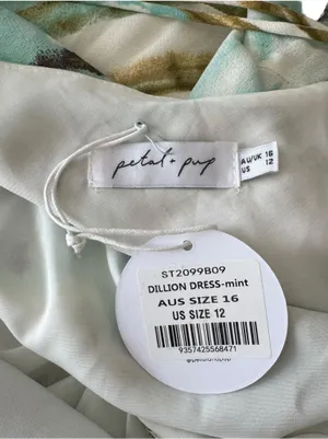 Petal & Pup - NWT Dillon Mint Abstract Open Back Maxi Slip Dress SZ 12 thumbnail 7