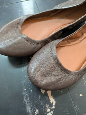 Lucky Brand Emmie's Brown Leather Ballet Flats Size 7.5 thumbnail 3