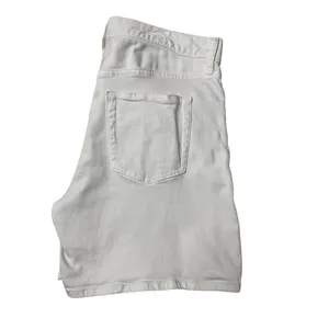 UNIQLO White Denim Bermuda Shorts 29 Coastal Clean Girl Minimalist thumbnail 4