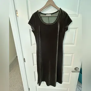 Karen Kane Velvet Dress Green Size M thumbnail 12