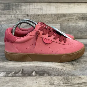 Reef Lay Day Seas Womens 9.5 Red Duo Suede Sneakers CJ7204 New thumbnail 2