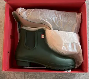 Hunter NEW Women's Original Chelsea Boots, Green Size 11 New w/Tag thumbnail 6