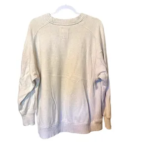 Aerie Cream Oversized Relaxed Sweatshirt thumbnail 4