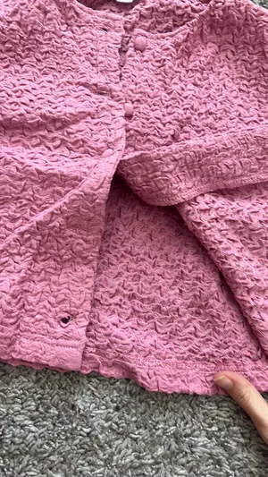 Le lis Pink Button Up Cardigan thumbnail 3