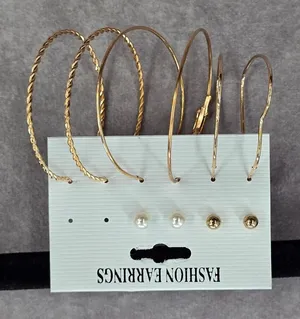 Gold Pearl Hoop Stud Swirl Heart‎ Dangle Fashion Jewelry Earrings NWT JB2-24 thumbnail 1