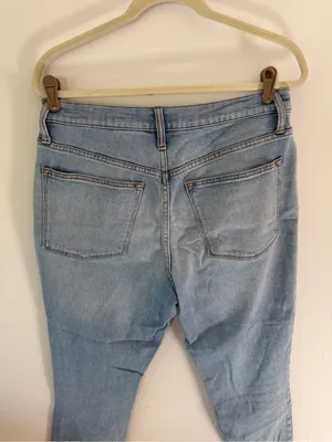 J. Crew Light Blue Skinny Jeans with Distressed Knees high raise 30 thumbnail 5