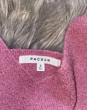 PacSun Pink Crop Tank thumbnail 2