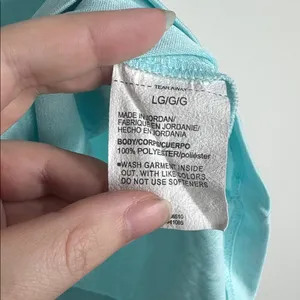 Under Armour Women's Short Sleeve Tee in Aqua with White Logo Size L thumbnail 5