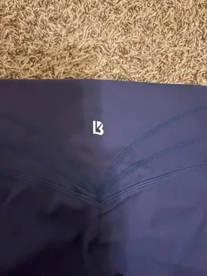 Buff Bunny Collection Leggings Medium Solid Blue Ankle Length Nylon Blend thumbnail 3
