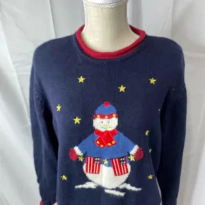 Christopher and Banks patriotic Christmas sweater thumbnail 5