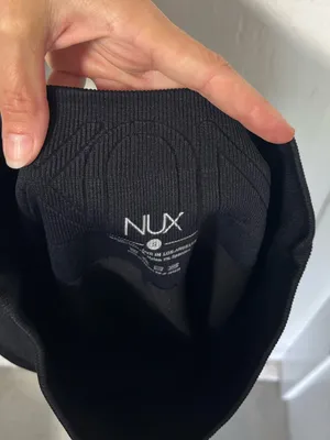 NUX Active 3 Piece Black Seamless Workout Set Tank Sports Bra 2 Leggings Size S thumbnail 2