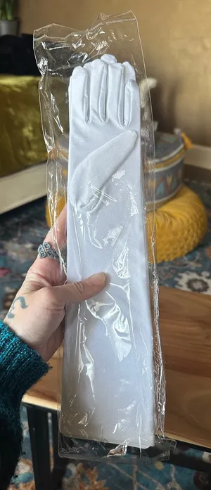 Prom Gloves White thumbnail 1