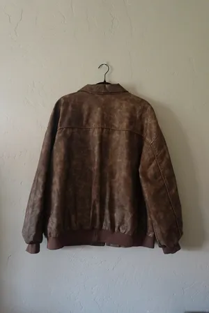 Princess Polly Goldsmith Faux Leather Bomber Jacket thumbnail 3