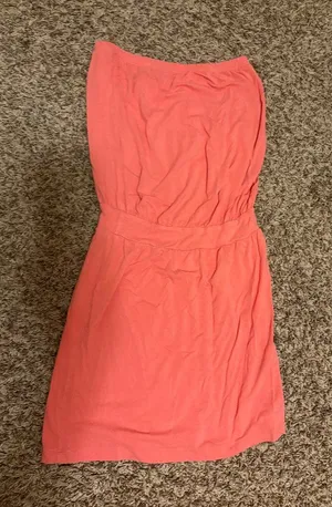 Tori Richards Honolulu Strapless Dress XS Xtra Small Bright Pink Rayon Blend thumbnail 1