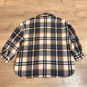 NWT‎ Nasty Gal Collection Oversized Plaid Flannel Shirt Jacket Shaket 8 Medium M thumbnail 2