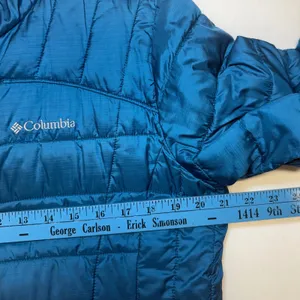 Columbia Thermal Coil Puffer Jacket Large‎ Blue Quilted Full Zip Lightweight L thumbnail 7