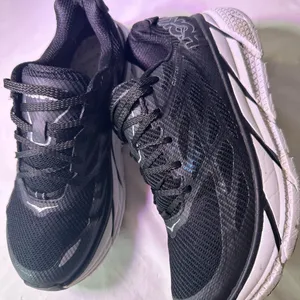 Hoka Women's Black and White Sneakers thumbnail 10