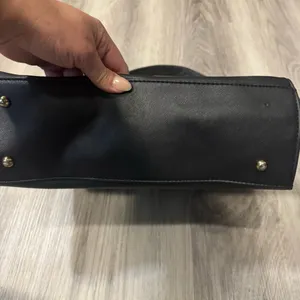 Michael Kors Black Satchel with Gold Accents thumbnail 4