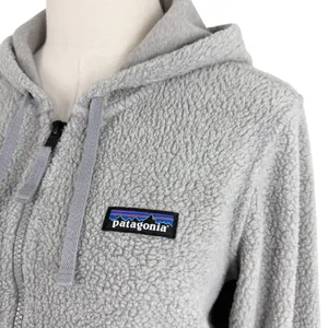 Patagonia Shearling Hoodie Full Zip Grey Sz S thumbnail 4